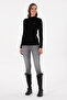 Women's Black Turtleneck Sweater 50292977-Vr046 - 4