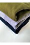 Kapüşonlu Regular Basic Sweatshirt Polar Kazak Gri Renk - 4