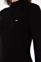 Women's Black Turtleneck Sweater 50292977-Vr046 - 7