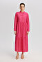 Scalloped Shirt Collar Dress