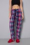 Thick Fleece Fabric Elastic Waist Women's Pajama Bottoms - 4