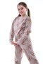 100% Cotton Supreme Jersey Fabric Long-Sleeved Girls' Pajama Set (Ages 3, 4, 5, 6, 7, 8) - 4