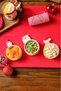 New Year Christmas Bamboo Snack Santa Claus 3-Piece Snack Bowl - 3