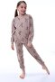 100% Cotton Supreme Jersey Fabric Long-Sleeved Girls' Pajama Set (Ages 3, 4, 5, 6, 7, 8) - 3