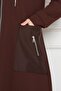 Hooded Bag Pocket Mink Hooded Coat - 4