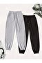 Black and Gray Double Pack Sweatpants