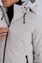 Men's Coat with Detachable Hooded Pocket Detail - 8