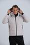 Men's Coat with Detachable Hooded Pocket Detail - 5