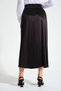 Pleated Waist Crepe Black Skirt - 7