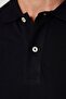 Men's Slim Fit Narrow Cut Cotton Soft Texture Breathable Fabric Non-Rash Collar Black Polo collar Shirt - 6
