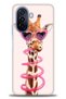 Tecno Pova Neo 2 Case Hd Printed Case - Giraffe with Straw + Full Screen Protector