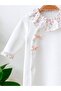 Baby Girl Floral Jumpsuit with Collar and Booties - 5