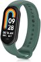 Colorful Flexible Khaki Silicone Lanyard Compatible with Xiaomi Mi Band 8 Easy to Attach and Remove