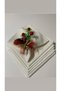 Set of 8 Christmas Table Napkin Rings / Cone Napkin Rings / Cocina Flower Napkin Holder - 2