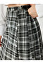 Women's Grey Pleated Skirt - 5