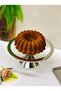2 قطعة فاخرة فضية اللون مستطيلة ومستديرة القدمين كعكة ومعجنات كوكيز عرض حامل حامل المهر - 2