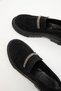 Black Suede-Platinum Women's Casual Shoes 17481 - 2