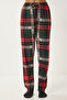 Women's Green Red Patterned Soft Textured Knitted Pajama Bottoms Ce00089 - 7