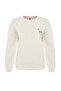 Taş Animal Nakışlı Regular/Normal Kalıp Kalın İçi Polarlı Örme Sweatshirt TWOAW24SW00196 - 5