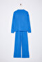 Blue High Neck Knitwear Bottom - Top Set Twoaw21Au0060 - 6
