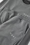 Koyu Gri Regular Fit Nakışlı Örme Pijama Takımı TMNAW24PT00040 - 2