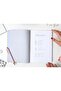 دفتر ملاحظات من الكتان مقاس 17 × 24 بوصة، دفتر ملاحظات على شكل حصان البحر - 3