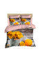 Calendula and Yellow Candle 3D Digital Double Duvet Cover Pillow Set