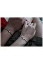 Gold Heart Detailed Couple Bracelet 2 Pieces - 3