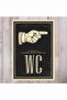 Wc Right Handed Sign Pvc Sheet 20X30Cm