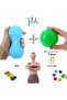 Massage Ball Set of 2 – Hard & Flexible Spiky Muscle Relaxing Exercise Ball (7.5 cm) / Exercise Ball - 5