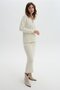 Ecru Midi Knitwear Skirt - 2