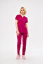 Cherry Stretch Fabric Unisex Batwing Sleeve Nurse And Doctor Uniform Scrubs Hospital Uniform Set