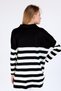 Black Polo Neck Striped Tunic 5340 - 6