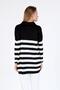 Black Polo Neck Striped Tunic 5340 - 4