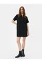 Polo Neck Dress Buttoned Short Sleeve Standard Cut - 2