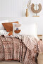 Good Night Istanbul Babylon Tile Double 100% Cotton Duvet Cover and Blanket Set - 2