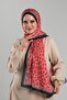 Cotton Leopard Print Red Shawl - Digital Printing, Cut Fiber 202116 _31