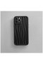 Apple iPhone 13 Pro Max Compatible Case Zebana Line Art Silicone Case Black - 2