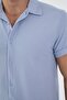 Blue Color Slim Fit Men's Pants - Shirt Bottom Top Set - 2