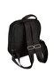 Black Unisex Crinkle Fabric Multi-Compartment Backpack Daily Multi-Pocket Water Resistant - 7