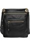 Benito Crossbody for Women - Genuine Leather, Black