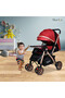 Wilder Lightweight Compact Travel Stroller Collapsible Large Storage.Red - 4
