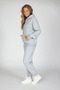 Women's 3 Thread Puff Inside Oversize Comfortable Thick Hooded Quality Tracksuit Set - 2