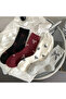 4 Pairs Women's Bow Heart Pattern Socks Women's Seasonal Long Multicolor Socks