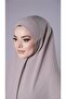 Stone Practical Ready Interlocking Hijab Scarf Aerobin Fabric Plain Hijab 2309_46 - 3