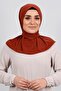 Tile Practical Ready-made Interlaced Hijab Scarf Sandy Fabric With Snaps at the Back 2101_05