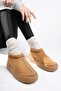 Luuq Guaranteed Women's Thick Sole Furry Daily Mini Ankle Boots - 5