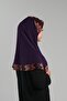Mürdüm Practical Ready-To-Wear Hijab Scarf Sandy Colorful Patterned Mesh 2401_07 - 4