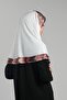 Cream Practical Ready-To-Wear Hijab Scarf Sandy Colorful Patterned Mesh 2401_40 - 3