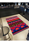 Yilmaz Collection Multicolored Hearts Woven Base Modern Decorative Carpet Yılmaz34 - 5